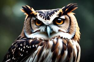 A quick owl captured with confusing charm. Creative resource, photo