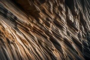 A very clear picture of an ancient cliff. You can see how things have changed over time because of nature's power.. Creative resource, AI Generated photo