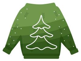 Ugly Christmas sweater vector