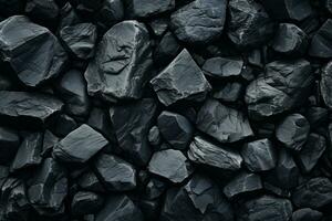 Black stone texture. Black stone background. Black stone texture. Black stone background. Ai Generated photo