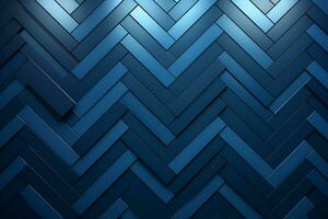 Blue abstract background with diagonal stripes. 3d rendering, 3d illustration. Ai Generated photo