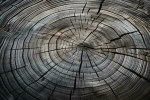 Old wood texture with cracks and scratches. Abstract background and texture for design. Ai Generated photo