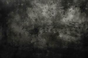 Chalk rubbed out on blackboard background texture, grunge background Ai Generated photo
