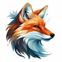 Vector type illustration of a fox Ai Generated photo