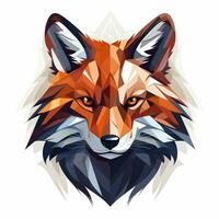 Vector type illustration of a fox Ai Generated photo