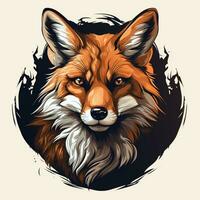 Vector type illustration of a fox Ai Generated photo