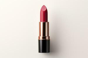 Lipstick on a white background. 3d rendering, 3d illustration. Ai Generated photo