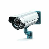 Modern CCTV camera illustration of web camera vector icon for web design Ai Generated photo