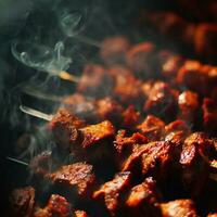 Tempting Shish Kebab by Generative AI photo