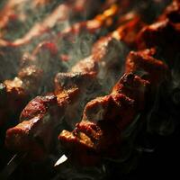 Tempting Shish Kebab by Generative AI photo