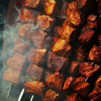 Tempting Shish Kebab by Generative AI photo