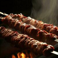 Tempting Shish Kebab by Generative AI photo