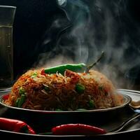 Tempting Basmati Biryani Perfection by AI Creation photo