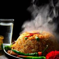 Tempting Basmati Biryani Perfection by AI Creation photo