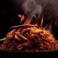 Tempting Basmati Biryani Perfection by AI Creation photo