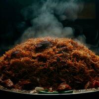 Tempting Basmati Biryani Perfection by AI Creation photo