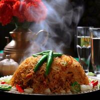 Aromatic Basmati Biryani Crafted with Generative AI photo