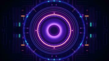 A future technologies and motherboard chipset background photo. Generative AI photo