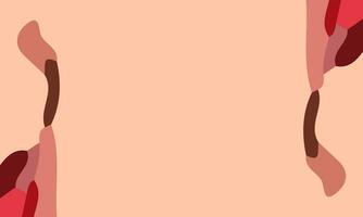 Aesthetic peach abstract background with copy space area. Suitable for poster and banner vector
