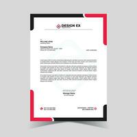 Creative modern and unique letterhead design template. Vector modern business letterhead design template.