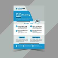 Corporate creative new and unique flyer design template for company vector template