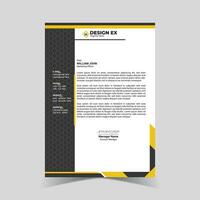 Creative modern and unique letterhead design template. Vector modern business letterhead design .