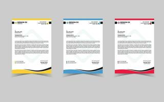 Letterhead Design Template, Unique Company Letterhead Design Template, A4 Size Letterhead Design Template. Creative and Unique Letterhead Design Template. vector