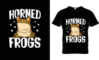 Horned Frogs colorful Graphic T-Shirt, t-shirt print mockup vector