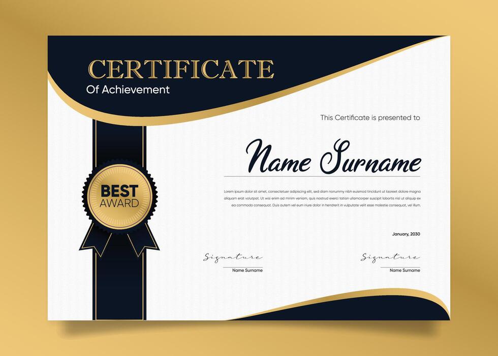 Achievement Certificates Templates Free