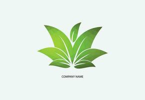 Low poly green leaf ecology nature vector icon