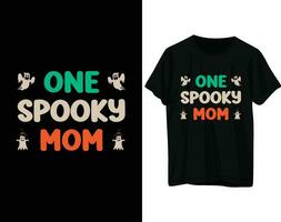 One spooky mom tshirt design vector