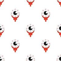 Devil eye seamless pattern background. vector