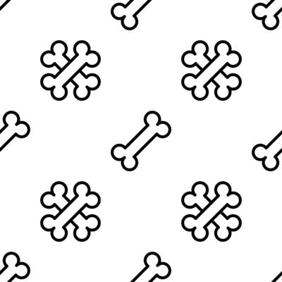 Crossbone seamless pattern background .