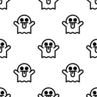 Little Ghost seamless pattern background. vector