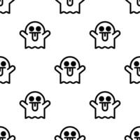 Little Ghost seamless pattern background. vector