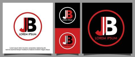 Letter J and B logo template vector