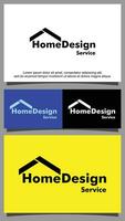 Home building services logo template vector