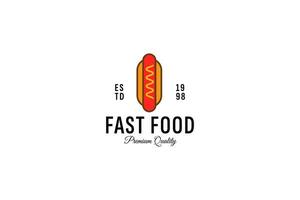 hot dog logo vector icon illustration