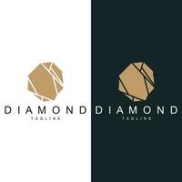 Gemstone Logo Stone Jewelry Vector Template Premium