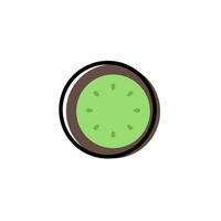 Kiwi icon vector flat design illustration