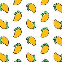 Pattern of mango vector illustration