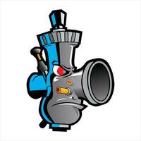 vector illustration of a motorcycle spare part carburetor