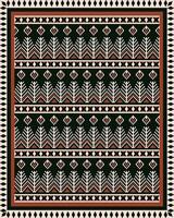 Aztec Kilim floor rug pattern. Ethnic geometric carpet, area rug, tapestry pattern pixel art vintage style. Palestinian embroidery pattern use for home flooring and wall decorative elements. vector