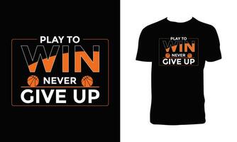 Basketball Competition T Shirt Design. vector