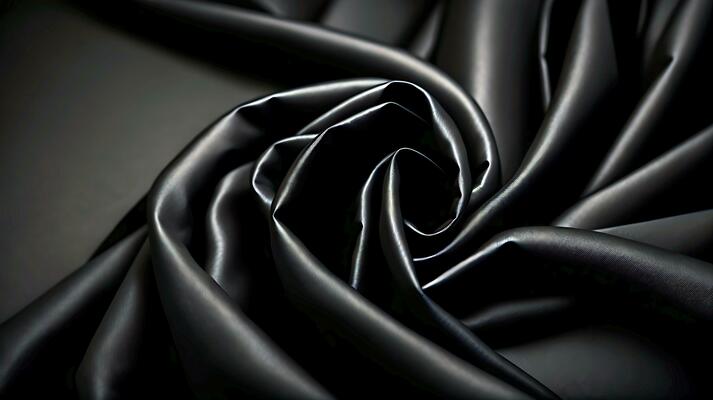Black Silk Stock Photo - Download Image Now - Textile, Black Color, Silk -  iStock