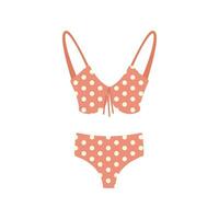 Swimsuit isolated on white background. vector