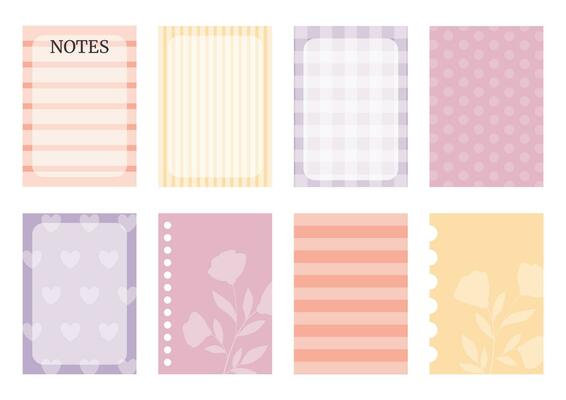 Soft colorful weekly planner stickers set for agenda, notebook, diary. A5 format.