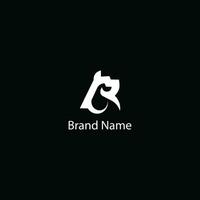 BR letter cat vector logo design icon symbol template
