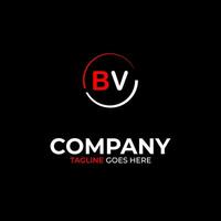 BV creative modern letters logo design template vector