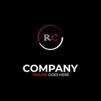 RC creative modern letters logo design template vector